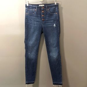 Madewell 10 Inch High Rise Skinny Jean